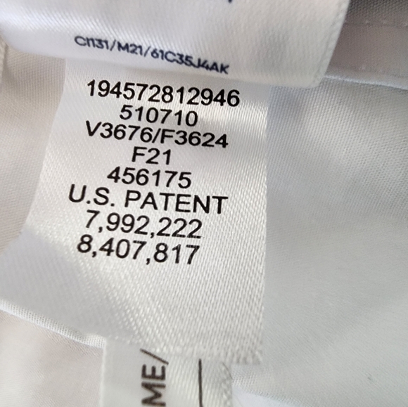 Lands End White Button Down Uniform Shirt - Picture 4 of 6